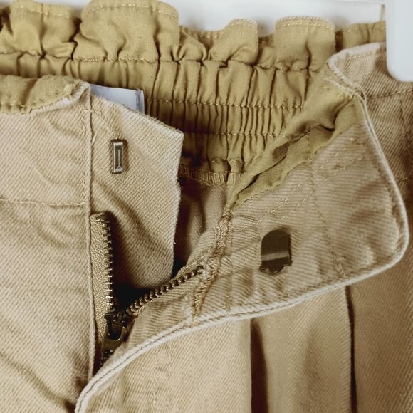 Forever 21 Cargo Pants Womens L Khaki High Rise Y2K Parachute Streetwear - Picture 10 of 11